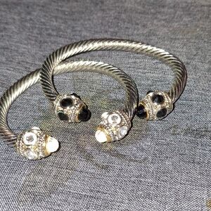 Silver  Bracelets Set Of 2